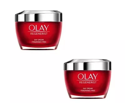 £19.99 • Buy 2 X Olay Regenerist 3 Point Firming Anti Ageing Day Cream 50ml (Damaged Box)