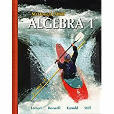McDougal Littell Algebra 1: Students Edition 2007 By MCDOUGAL LITTEL • $8.80