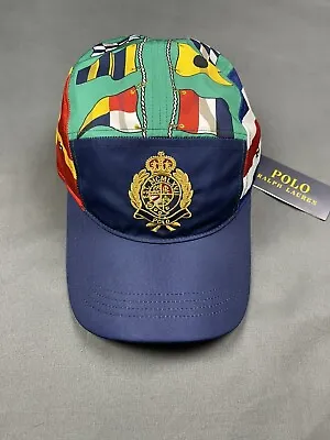 Polo Ralph Lauren CP-93 Capsule Limited Edition Crest Flag Print 5 Panel Cap NWT • $69.99