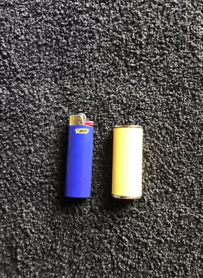 Leather Lighter Cover To Fit Bic Lighter Colour Yellow Plus Bic Lighter • $15.25