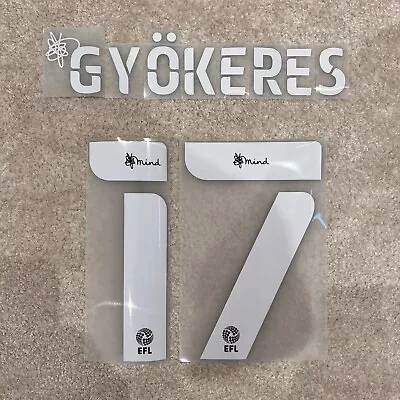 Coventry City | GYÖKERES - 17 | EFL Championship 2021/22 Shirt Name & Number Set • £22