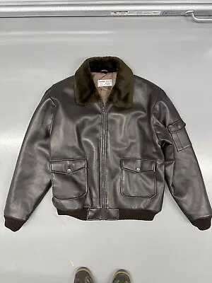 Vintage Brown Leather Jacket • $50