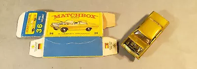 Vintage MATCHBOX  #36 Opel Diplomat & ORIGINAL Box • $5