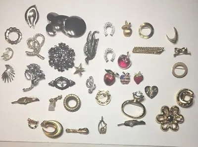 Vintage To Now Jewelry Large Lot Of 37 Pins/Brooches A Few Signed Van Dell Avon • $28.25