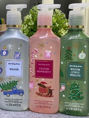 £19.99 • Buy 3 X Bath And Body Works Winter Bundle Gentle Gel Hand Soap 3 X 236ml  New