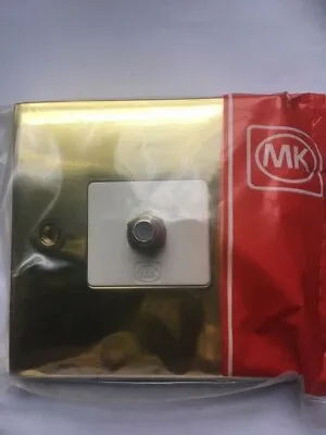 MK Savoy Plus K5325 PBS W F Type Satellite Socket Polished Brass • £6.99