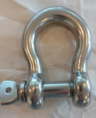 Shackle 7/8in Stainless Steel 316 Rated At 8000lb • $9.95