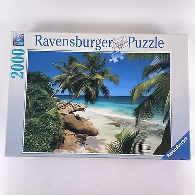 Ravensburger 2000 Puzzle Seychelles Islands Paradise Beach Palm Tree Ocean • $15.67