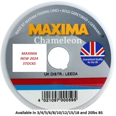 MAXIMA Chameleon 100M Spools ** NEW 2024 Stocks ** Fly Tippet * Maxima • $6.30