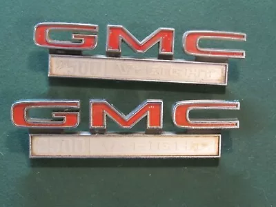 1971 1972 GMC 2500 V EIGHT Chrome Fender Emblem SET OEM W Studs • $45.99