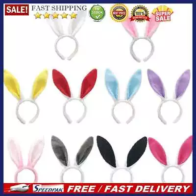 Rabbit Ears Headband Easter Adult Children Halloween Rabbit Ears Headwear Props • £4.87