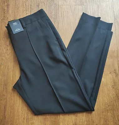 £13.99 • Buy M&S Mid Rise Straight Leg Trousers UK 12 Short