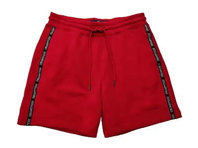 Mens Hollister Size Small S Red Tape Logo Casual Sweat Jogger Gym Track Shorts • £8.39