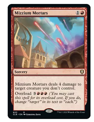 Mizzium Mortars Commander Legends: Battle For Baldur's Gate MTG • $0.72