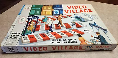 Vintage 1960 Video Village Board Game By Milton Bradley Based On TV Show • $11.40