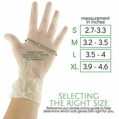 1000 Pack Vinyl Gloves Clear Powder Free Safety Food Service PVC Gloves US • $19.98
