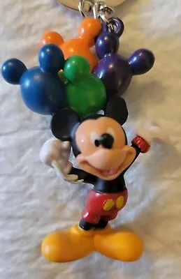 Disney Parks Mickey Mouse & Balloons Durable PVC Figural Keychain • $10.95