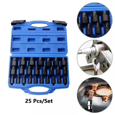 25x Screw And Bolt Extractor Set Screw Extractor Remover Broken Bolt Remover New • £22.79