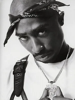 A4 6x4 Tupac 2pac Poster Print Celebrity Gangster Rapper HipHop Wall Art Picture • £3.99