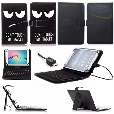 $14.59 • Buy For Amazon Kindle Fire 7 8 10  Inch Tablet Leather Micro USB Keyboard Case Cover