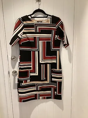 Wallis Black Colour Block Dress. Size 8. Pristine Condition • £7