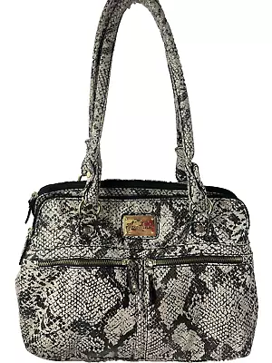 Marc Fisher Snake Print Satchel Bag Purse Shoulder Bag • $22.28