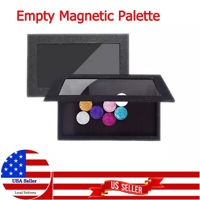 Empty Magnetic Eyeshadow Palette DIY Makeup Organiser Box Cosmetic Bling Case • $13.94
