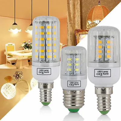 E27 24 30 42 64 80 LED Light E14 Bulb Smart IC Power 5730 Corn Lamp 110V 220V • $2.08