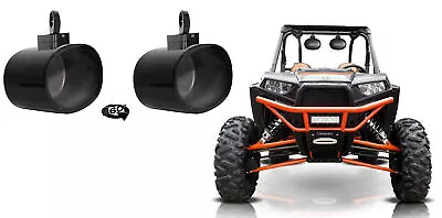 Rockville MAC69B 6x9  360° Swivel Black Aluminum Tower Speaker Pods RZR/ATV/UTV • $179.95