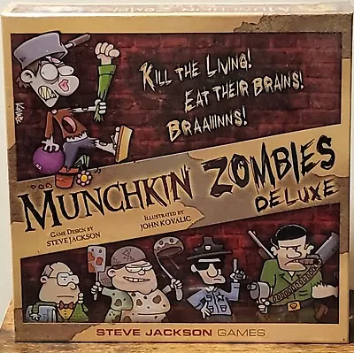 2015 Munchkin Zombies Deluxe Rare Game. Kill The Living! Eat Their Brains! • $59.95