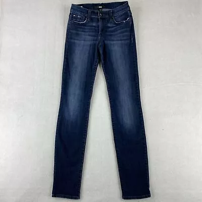 Else Straight Leg Denim Jeans Women's 25 Blue 5-Pocket Low Rise Cotton Blend • $18.95