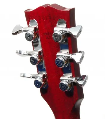 Hipshot CHROME 3+3 GripLock Open-Gear Locking Guitar Machines 3x3 Tuners W/ UMP • $59.35