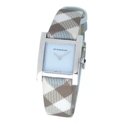 $299 • Buy  Blue Burberry Plaid Watch BU4312 Swiss Mother Of Pearl W/box And Papers RARE!