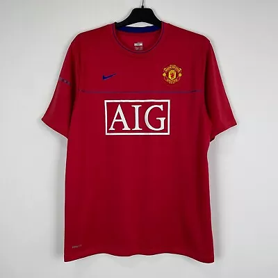 Manchester United 2008-2009 Training Nike Football Shirt Leisure Soccer Jersey • $29