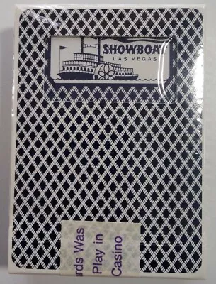 Playing Cards Showboat Casino Vintage Original Las Vegas NV Blue Steamboat Bee  • $26.43