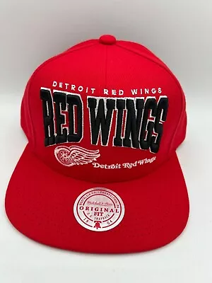 NWT Detroit Red Wings NHL Hockey Snapback Hat Adjustable Cap Mitchell & Ness • $27.99