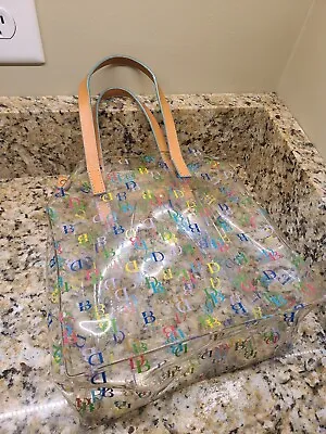 DOONEY & BOURKE Signature DB Small Clear Lunch Mini Tote Handbag Multi Color FS • $50