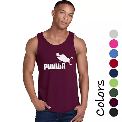 New Funny Pumba Tank Top T-Shirt - Parody Funny Pumbaa & Timon Simba Gift T Shir • $17.39