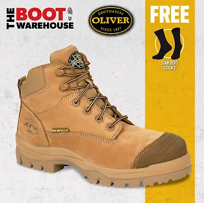 Oliver Stone 45650z 130mm Composite Safety Toe Zip Work Boots 45-650z NEW STYLE! • $179.95