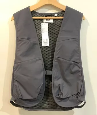 UNIQLO U Utility Vest Gray/Dark Gray Men 467164 L(US M)XL(US L)XXL(US XL)NEW • $59.99