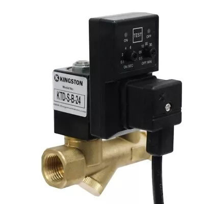 Kingston KTD-S-B-24 Automatic Timed Electric Drain Valve W/ Built In Strainer • $108.75