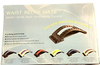 Back Stretcher Lumbar Back Pain Relief Device Waist Relax Mate Adjustable • $16.69