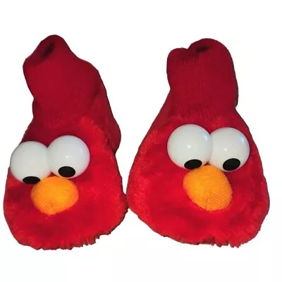 Sesame Street Kids Babies Toddler Elmo Slippers 5/6c SfPf Home •C1 • $12