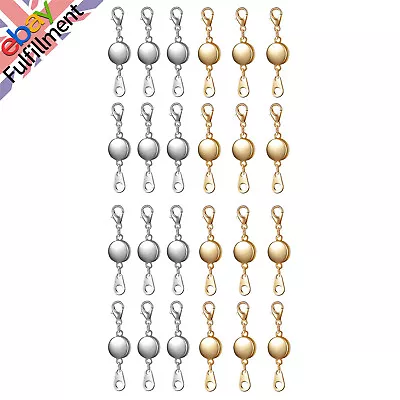 24* Magnetic Extension Chain Jewelry Clasp For Necklace Bracelets Jewelry DIY • £12.59