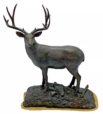 Robert F. Gunn Mule Deer 3/40 Bronze Statue Bob Gunn 1970s • $782.99