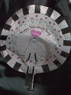 New Vintage  Be Mine  Happy Valentine 1982 Large Double Print 17  Mylar Balloon • $5