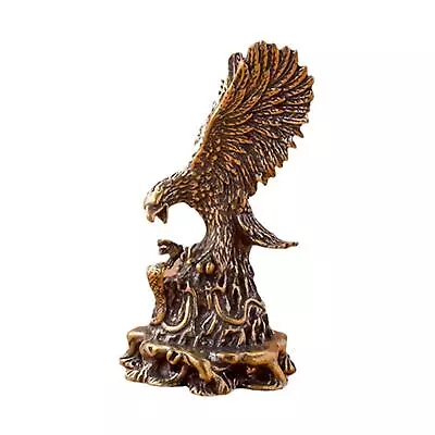 Eagle Ornament Lucky Eagle Figurine Crafts Desk Ornament Feng Shui Animal • £7.16