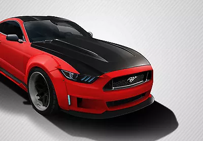 FOR 15-16 Ford Mustang Carbon Fiber Cowl Hood 112583 06/30 • $1084