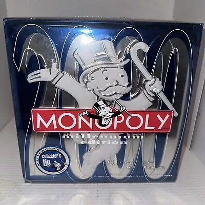 Monopoly Millennium 2000 Edition Game NEW & FACTORY SEALED In Collector's Tin • $30.99