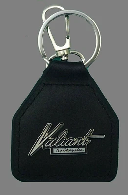 $17.50 • Buy Valiant By Chrysler Script Metal And Leather Keyring , Keyfob